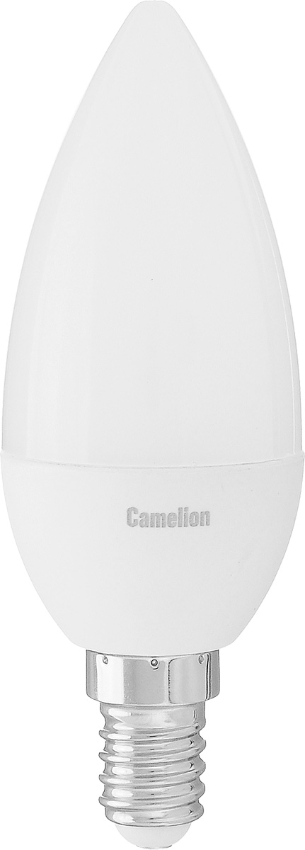 Лампа светодиодная Camelion, теплый свет, цоколь Е14, 5W5-C35/830/E14 Лампа светодиодная Camelion, теплый свет, цоколь Е14, 5W5-C35/830/E14Энергосберегающая лампа Camelion - это инновационное решение, разработанное на основе новейших светодиодных технологий (LED) для эффективной замены любых видов галогенных или обыкновенных ламп накаливания во всех типах осветительных приборов. Она хорошо подойдет для освещения квартир, гостиниц и ресторанов. Лампа не содержит ртути и других вредных веществ, экологически безопасна и не требует утилизации, не выделяет при работе ультрафиолетовое и инфракрасное излучение. Напряжение: 220-240 В / 50 Гц.Индекс цветопередачи (Ra): 77+.Угол светового пучка: 220°. Использовать при температуре: от -30° до +40°.