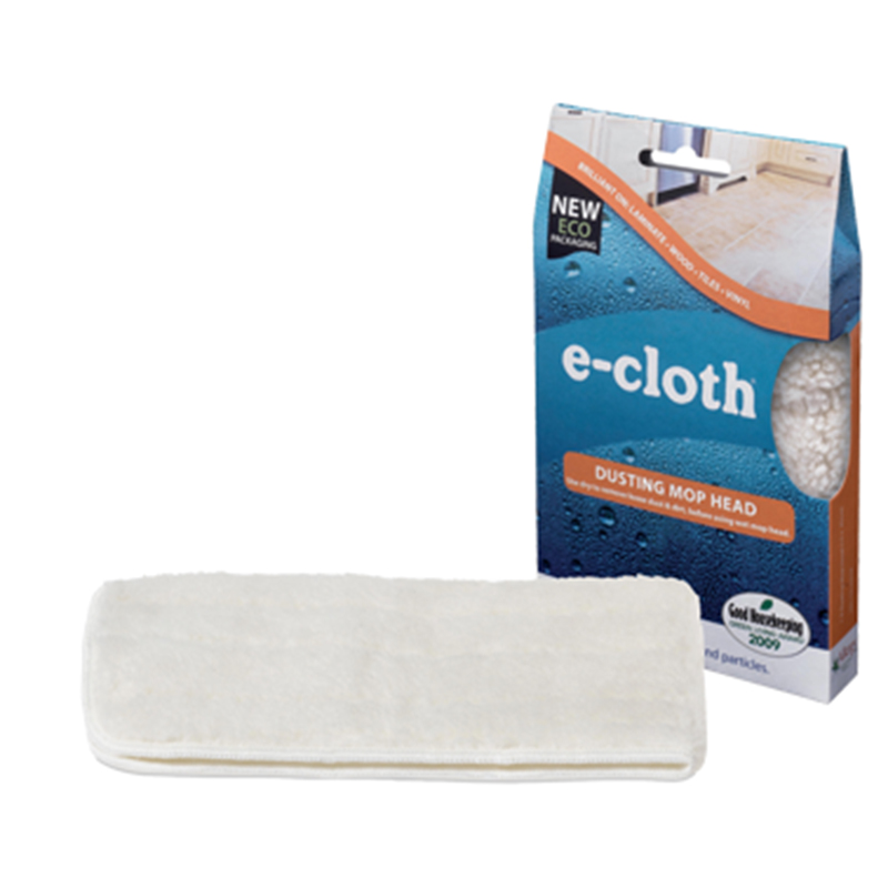 Насадка сменная для швабры E-cloth, для сухой уборки, цвет: белый20015 Насадка сменная для швабры E-cloth, для сухой уборки, цвет: белый20015Сменная насадка подходит для швабр E-cloth, моделей 20240 и 20267. Благодаря свойствам e-cloth волокон, позволяет собрать и удержать сухую пыль и грязь с поверхностей перед влажной уборкой. Насадка закрепляется с помощью липучки, что позволяет легко снимать ее со швабры для полоскания и затем легко закреплять на швабре.Применяется на любых твердых поверхностях - паркет, ламинат, кафель, натуральный и искусственный камень.Размер съемной насадки: 45 см х 15 см. Состав: 100% полиэстер. Выдерживает до 300 циклов стирки без потери эффективности.