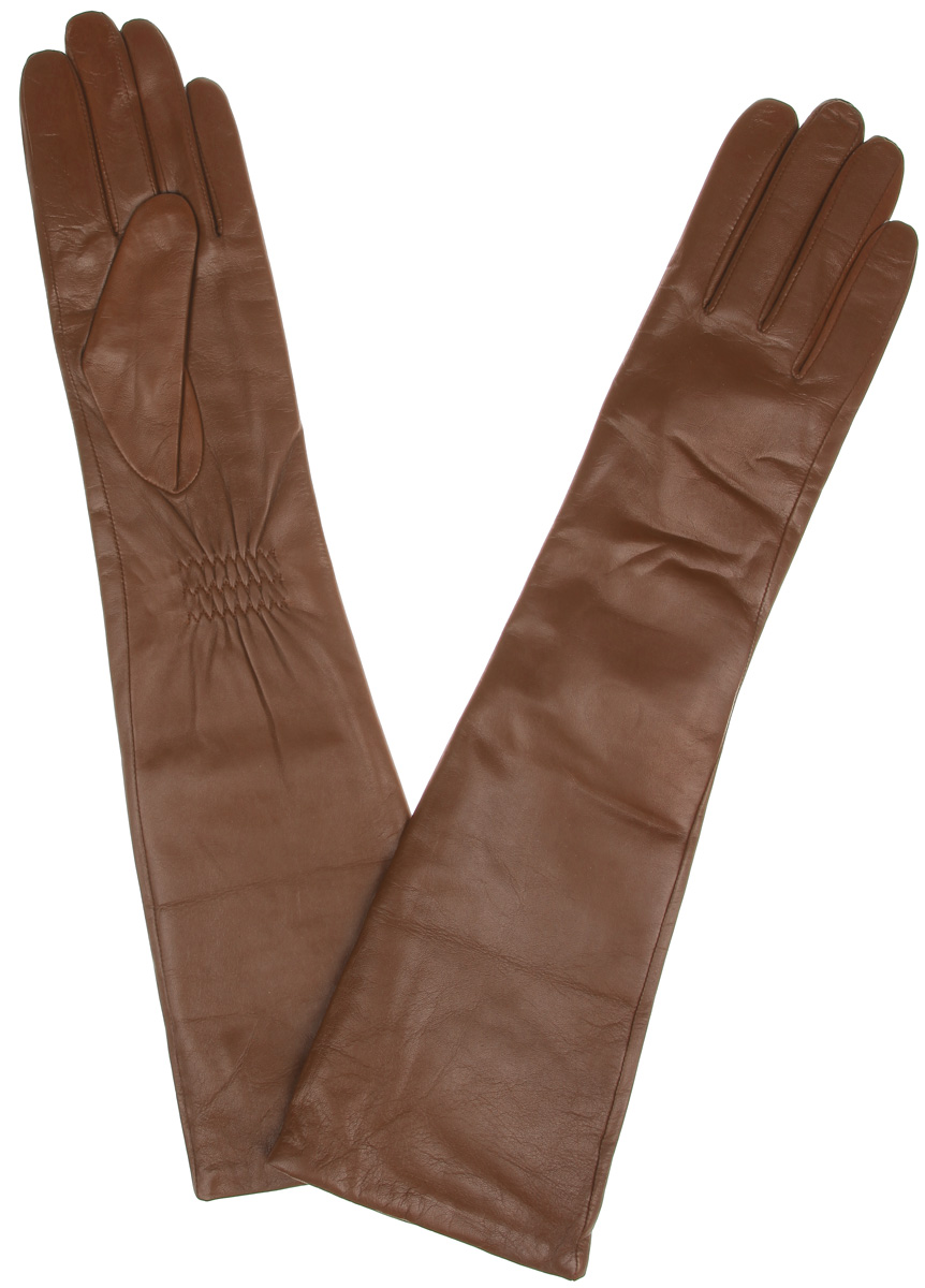 Перчатки женские Labbra, цвет: рыже-коричневый. LB-2004. Размер 7,5
