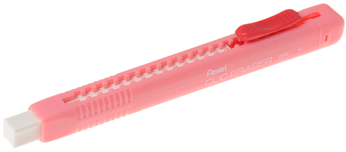 Pentel Ластик-карандаш Clic Eraser цвет розовый