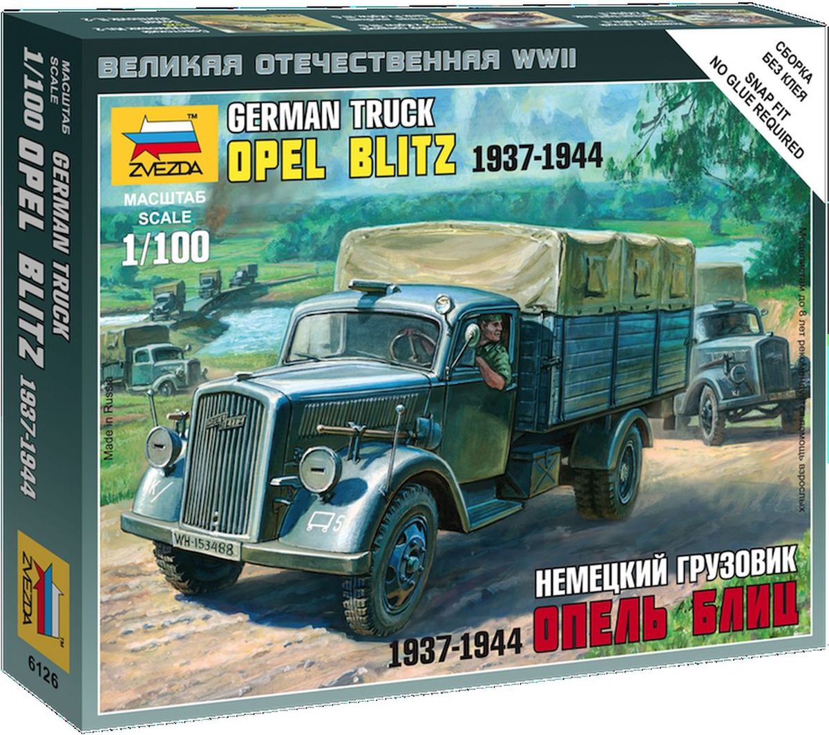 Звезда Сборная модель Немецкий грузовик Опель Блиц 1937-1944
