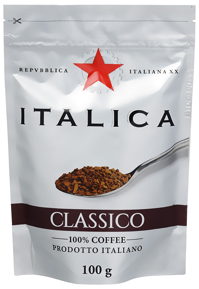 Italica Classico кофе растворимый, 100 г8057288870087 Italica Classico кофе растворимый, 100 г8057288870087Italica Classico создан мастерами старой школы с уважением к итальянским кофейным традициям. Богатую палитру его вкуса составляют лучшие кофейные зерна Бразилии, Кении, Центральной Америки, Мексики и Ямайки. Попробуйте традиционный кофе - шедевр итальянского кофейного искусства!