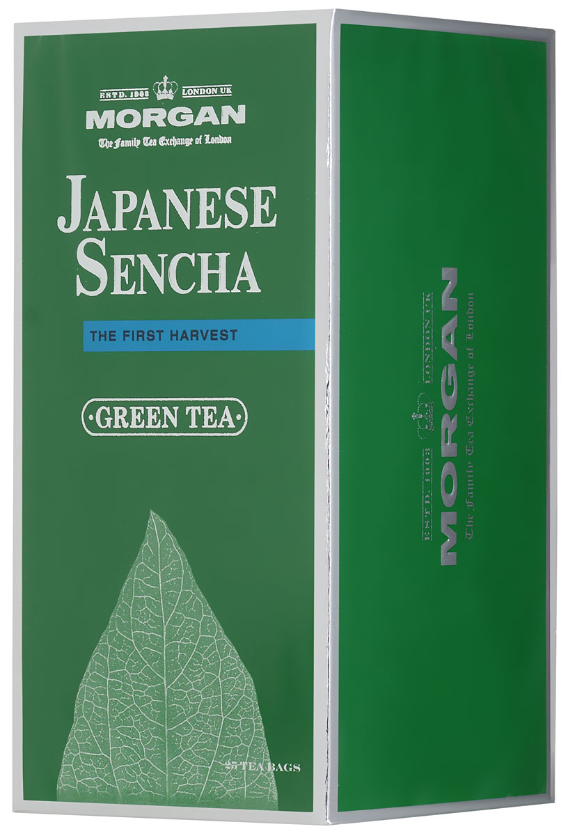 Morgan Japanese Sencha чай зеленый в пакетиках, 25 шт4607141334313 Morgan Japanese Sencha чай зеленый в пакетиках, 25 шт4607141334313Morgan Japanese Sencha- классический японский зеленый чай, во вкусе которого различим необычный морской оттенок. Редкий зеленый чай создан в японской традиции из чайных листьев первого сбора. Он придаст сил в любое время дня.
