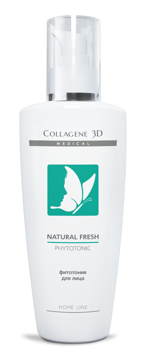 Medical Collagene 3D Фитотоник для лица Natural fresh, 250 мл16003 Medical Collagene 3D Фитотоник для лица Natural fresh, 250 мл16003Содержащиеся мягкие очищающие вещества, полученные бережно и эффективно удаляют загрязнения, восстанавливают гидролипидную мантию кожи. Обеспечивает здоровый цвет лица и ухоженный внешний вид.