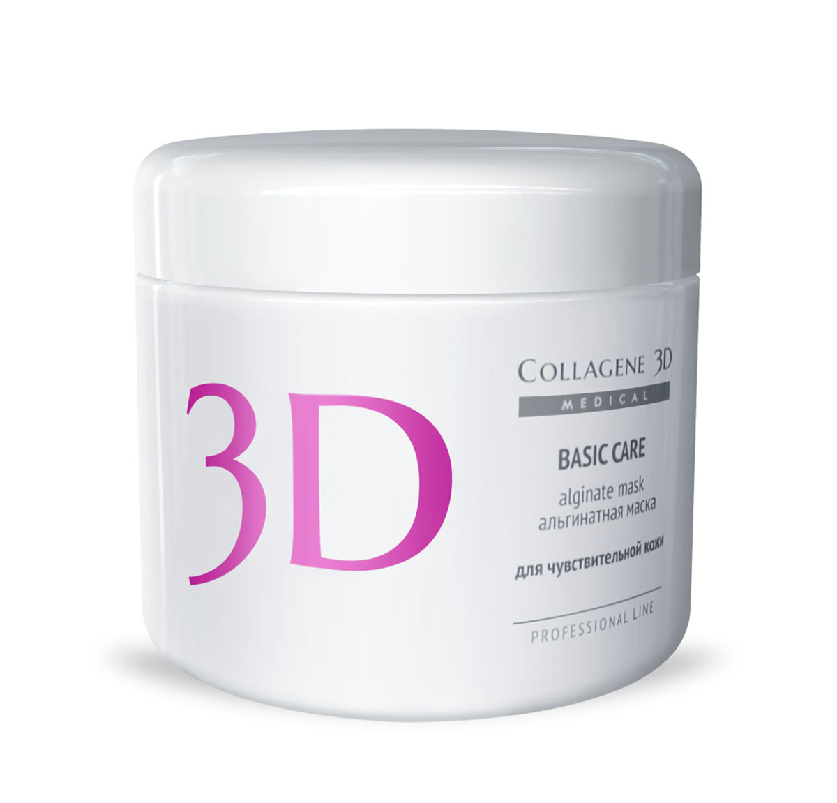 Medical Collagene 3D Альгинатная маска для лица и тела Basic Сare, 200 г22023 Medical Collagene 3D Альгинатная маска для лица и тела Basic Сare, 200 г22023Высокоэффективная, пластифицирующая маска на основе лучшего натурального сырья. Розавая глина и масло чайного дерева обладает широким спектром действий, подтягивает овал лица, снимает раздражение, устраняет воспалительные элементы на коже.