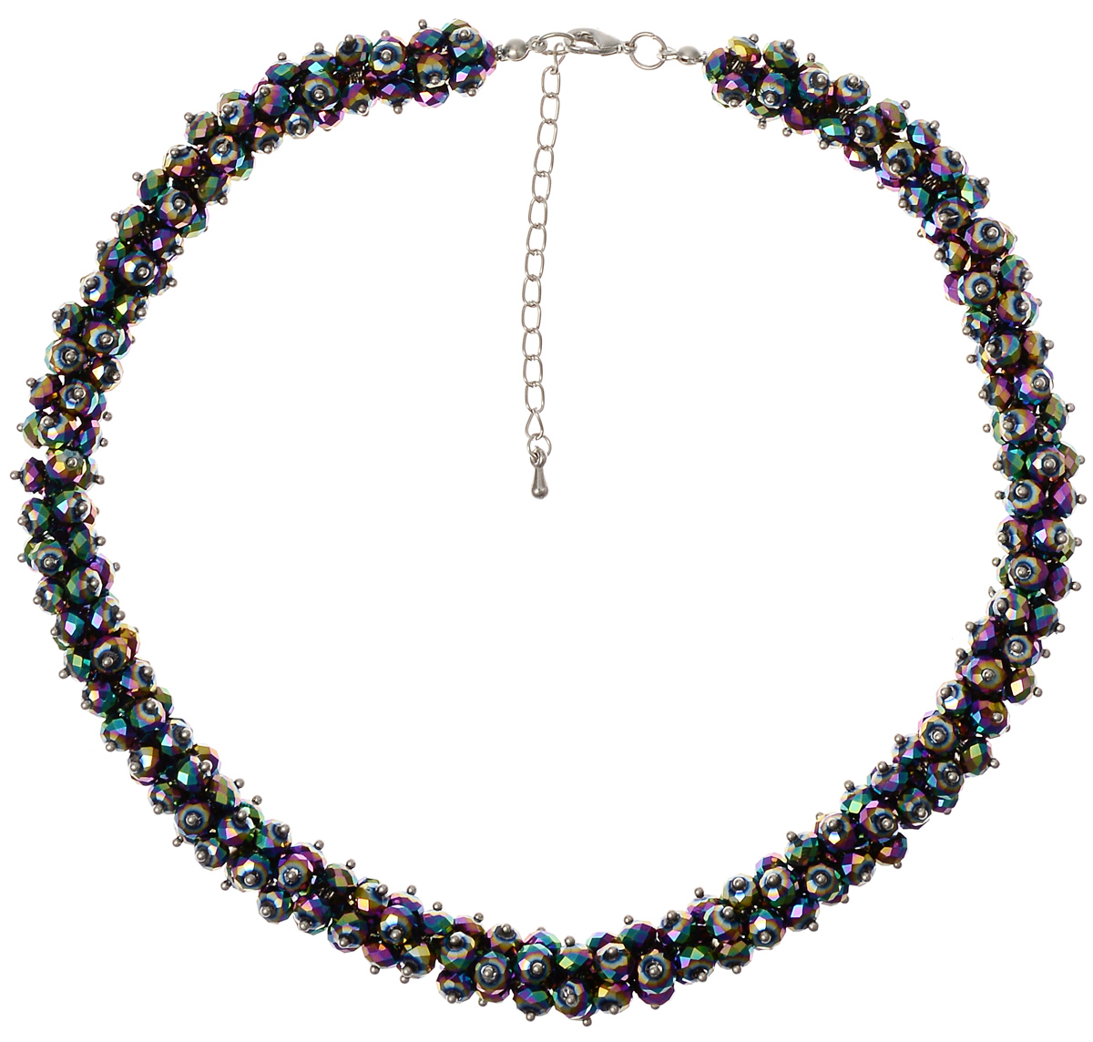 Ожерелье Fashion House, цвет: серебряный, мультицвет. FH28049