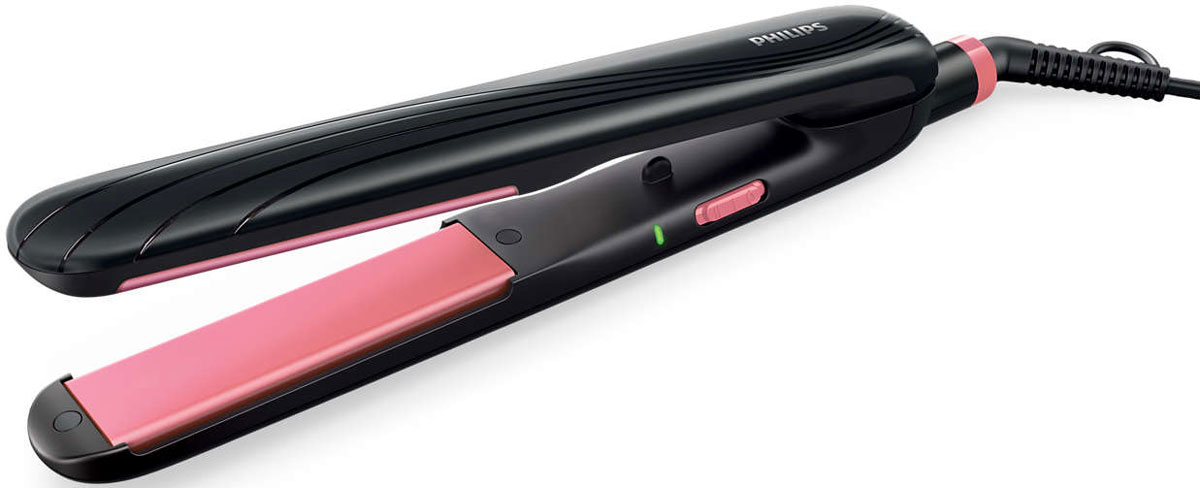 Philips HP8323/00 выпрямитель для волосHP8323/00 Philips HP8323/00 выпрямитель для волосHP8323/00Новый выпрямитель Philips HP8323/00 с удлиненными пластинами обеспечивает более быструю, удобную и бережную укладку — в результате волосы становятся идеально гладкими и блестящими.Длинные пластины обеспечивают лучший контакт с волосами и позволяют достичь идеальных результатов за более короткое время. Высокая температура укладки позволяет создать любую прическу и придать волосам великолепный вид.Два температурных режима (180°C и 210°C) предназначены для разных типов волос. Турмалиновые керамические пластины выделяют отрицательно заряженные ионы, которые разглаживают волосы и снимают статическое электричество. Выпрямитель быстро нагревается и готов к пользованию всего через 60 секунд после включения.Philips HP8323/00 оснащен специальным фиксатором, который расположен в основании прибора. Он фиксирует пластины, обеспечивая быстроту их отсоединения, удобство хранения выпрямителя и защиту от повреждений. Удобный шарнир позволяет шнуру вращаться, предотвращая его спутывание.Расположенная в основании рукоятки петелька с резиновым покрытием обеспечивает удобное хранение устройства — дома или в гостинице. Переключение напряжения служит для вашего удобства во время поездок и путешествий.Система фиксации пластинДлинные пластины 28 x 100 ммИндикатор готовности к работе