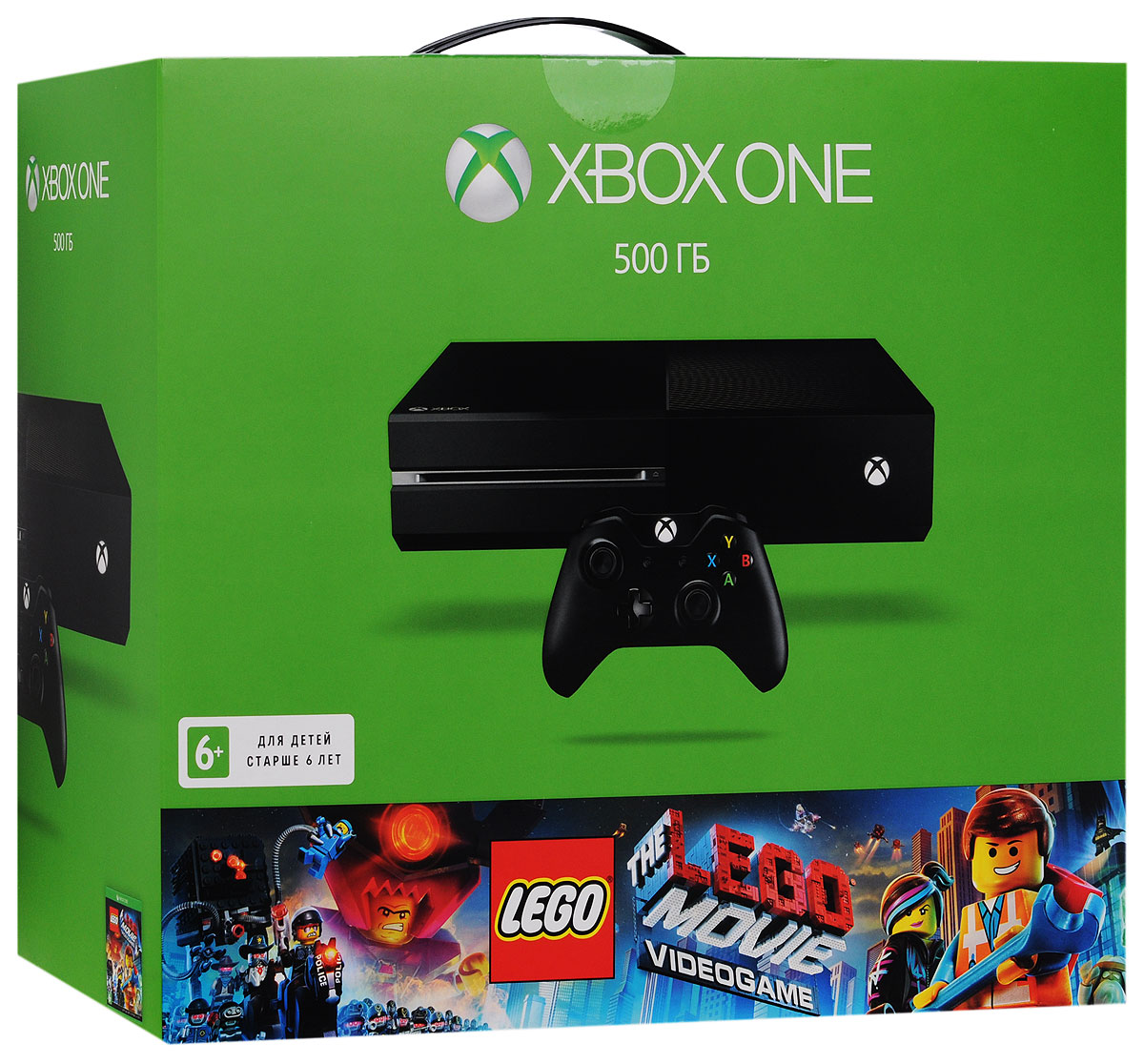 Игровая приставка Xbox One 500 ГБ + The LEGO Movie Videogame5C5-00119 Игровая приставка Xbox One 500 ГБ + The LEGO Movie Videogame5C5-00119Xbox One - игровая консоль компании Microsoft c лучшими играми и самым продвинутым мультиплеером за всю историю Xbox. Благодаря регулярным обновлениям и улучшениям Xbox One дает больше возможностей в любимых играх. С помощью стриминга можно играть в игры с Xbox One на любом домашнем ПК или планшете с Windows 10.Не забудьте приобрести подписку Xbox Live Gold (https://www.ozon.ru/context/detail/id/7102216/?item=28577322).В комплекте: игровая консоль нового поколения Microsoft Xbox One c жестким диском 500 ГБ, беспроводным контроллером, гарнитурой, кабелем HDMI,и Blu-ray диском с игрой Lego the Movie.4 причины купить Xbox One:Лучшая линейка игр в истории Xbox. Играйте в такие эксклюзивы, как Halo 5: Guardians, Forza Motorsport 6, Gears of War: Ultimate Edition и Quantum Break. Приобретите такие блокбастеры, как Fallout 4, FIFA 16 и Tom Clancy’s Rainbow Six Siege. Xbox One – это единственная консоль, где вы можете играть в новинки от EA до их официального запуска в течение ограниченного времени с подпиской EA AccessИграйте в игры Xbox 360 на Xbox One. На Xbox One работает функция обратной совместимости, которая позволяет играть в свои любимые игры Xbox 360 на консоли Xbox One без какой-либо дополнительной платы. Количество игр, участвующих в программе, постоянно растет и сейчас составляет более 100 наименований. Xbox Live — международное игровое сообщество. Играйте с друзьями в самой продвинутой многопользовательской сети: сотни тысяч серверов по всему миру обеспечивают максимальную производительность, минимальные задержки и предотвращают читинг.Игры и развлечения вместе. Легко и быстро переключайтесь между играми и приложениями. Используйте такие популярные сервисы, как Skype, ivi.ru, Россия ТВ, Netflix и EA Access.