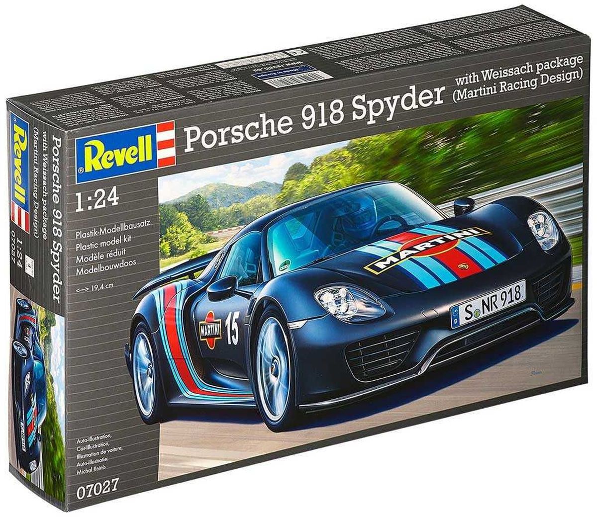 Revell Сборная модель Автомобиль Porsche 918 Spyder Martini Racing Design
