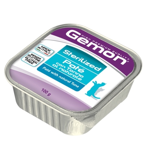 Консервы Gemon Cat Sterilized для стерилизованных кошек, паштет с тунцом, 100 г70300834 Консервы Gemon Cat Sterilized для стерилизованных кошек, паштет с тунцом, 100 г70300834Полнорационный корм для стерилизованных кошек. Паштет с тунцом. Полноценный, сбалансированный консервированный корм с высоким содержанием тунца для кастрированных/стерилизованных кошек, а также для склонных к набору лишнего веса. Специально разработан для ежедневного кормления взрослых кошек с нормальной физической активностью в возрасте 1-10 лет. Товар сертифицирован.