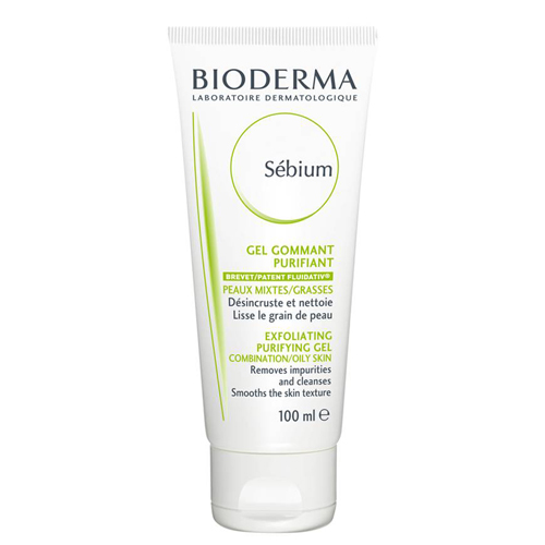 Bioderma гуммирующий гель Sebium 100млB28625 Bioderma гуммирующий гель Sebium 100млB28625Гуммирующий гель применяется для дополнительного очищения жирной и комбинированной кожи. Улучшает качество себума, очищает, экфолирует и успокаивает кожу.Мягко очищает и отшелушивает кожу