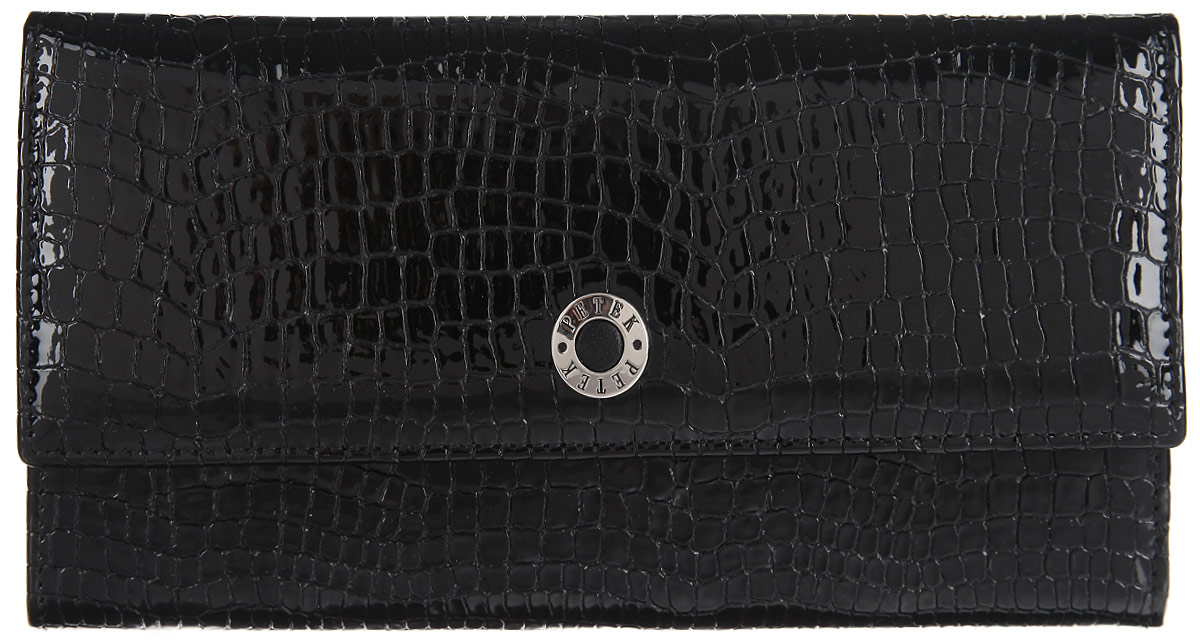 Портмоне женcкое Petek 1855, цвет: черный. 400.091.01