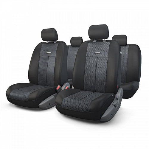 Авточехлы Autoprofi TT, цвет: черный, темно-серый, 9 предметов. TT-902M BK/BKTT-902M BK/BK Авточехлы Autoprofi TT, цвет: черный, темно-серый, 9 предметов. TT-902M BK/BKTT-902M BK/BKАвтомобильные чехлы Autoprofi TT изготавливаются из высококачественного полиэстера со вставками из поролона, обеспечивающего сцепление с сиденьем. Мягкие чехлы являются отличным дополнением салона любого автомобиля. Изделия придают автомобильному интерьеру современные и солидные черты.Универсальная конструкция подходит для большинства автомобильных сидений. Подходят для автомобилей с боковыми подушками безопасности (распускаемый шов).Специальные молнии, расположенные в чехлах спинки заднего ряда, позволяют использовать чехлы на автомобилях с различными пропорциями складывания заднего ряда.Комплектация: 5 подголовников, 2 чехла сидений переднего ряда, 1 спинка заднего ряда, 1 сиденье заднего ряда.