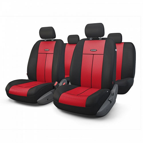 Авточехлы Autoprofi TT, цвет: черный, красный, 9 предметов. TT-902M BK/RDTT-902M BK/RD Авточехлы Autoprofi TT, цвет: черный, красный, 9 предметов. TT-902M BK/RDTT-902M BK/RDАвтомобильные чехлы Autoprofi TT изготавливаются из высококачественного полиэстера со вставками из поролона, обеспечивающего сцепление с сиденьем. Мягкие чехлы являются отличным дополнением салона любого автомобиля. Изделия придают автомобильному интерьеру современные и солидные черты.Универсальная конструкция подходит для большинства автомобильных сидений. Подходят для автомобилей с боковыми подушками безопасности (распускаемый шов).Специальные молнии, расположенные в чехлах спинки заднего ряда, позволяют использовать чехлы на автомобилях с различными пропорциями складывания заднего ряда.Комплектация: 5 подголовников, 2 чехла сидений переднего ряда, 1 спинка заднего ряда, 1 сиденье заднего ряда.