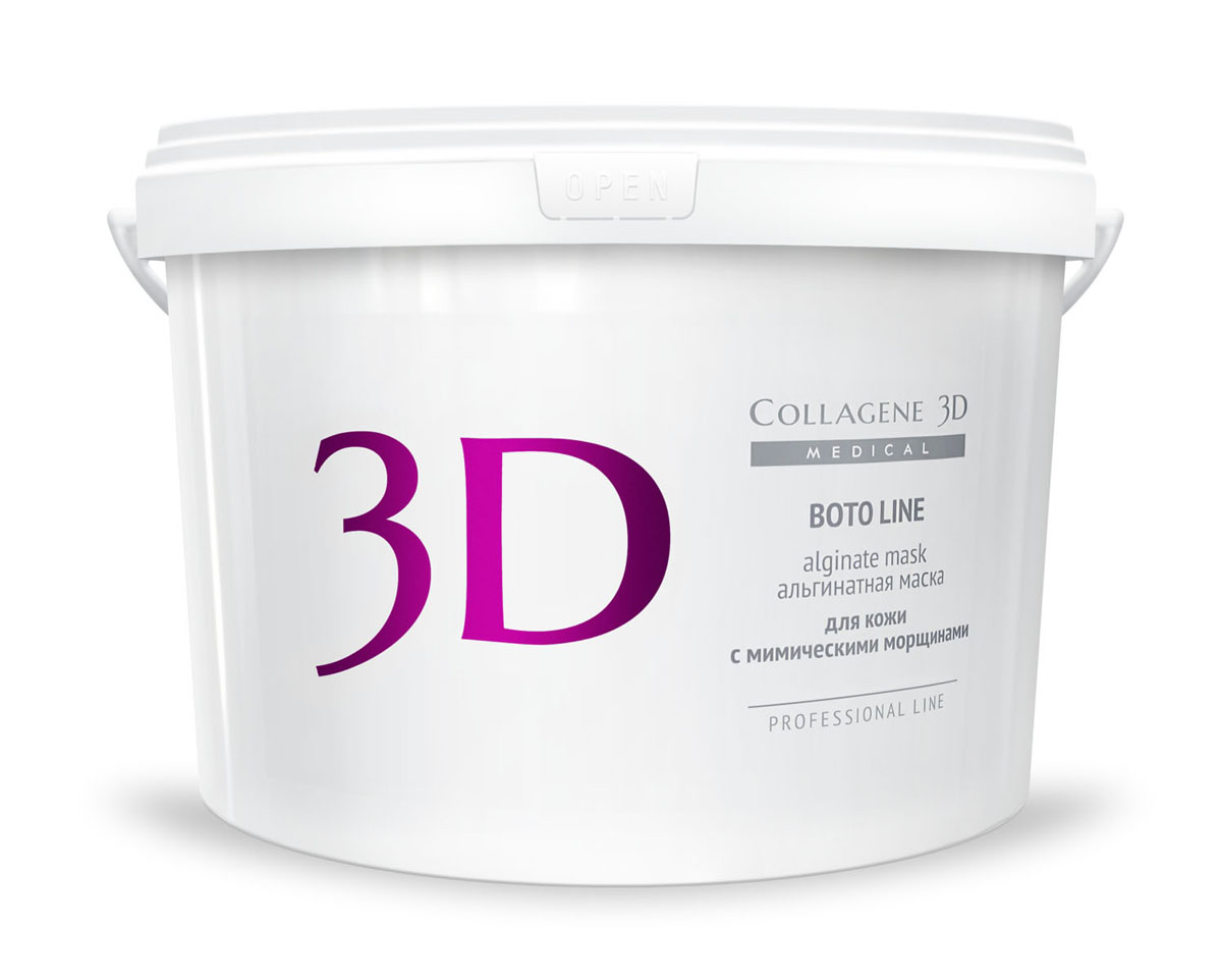 Medical Collagene 3D Альгинатная маска для лица и тела Boto Line, 1200 г22010 Medical Collagene 3D Альгинатная маска для лица и тела Boto Line, 1200 г22010Высокоэффективная, пластифицирующая маска на основе лучшего натурального сырья. Безопасная альтернатива инъекциям ботокса, приводит к естественному разглаживанию мимических морщин.