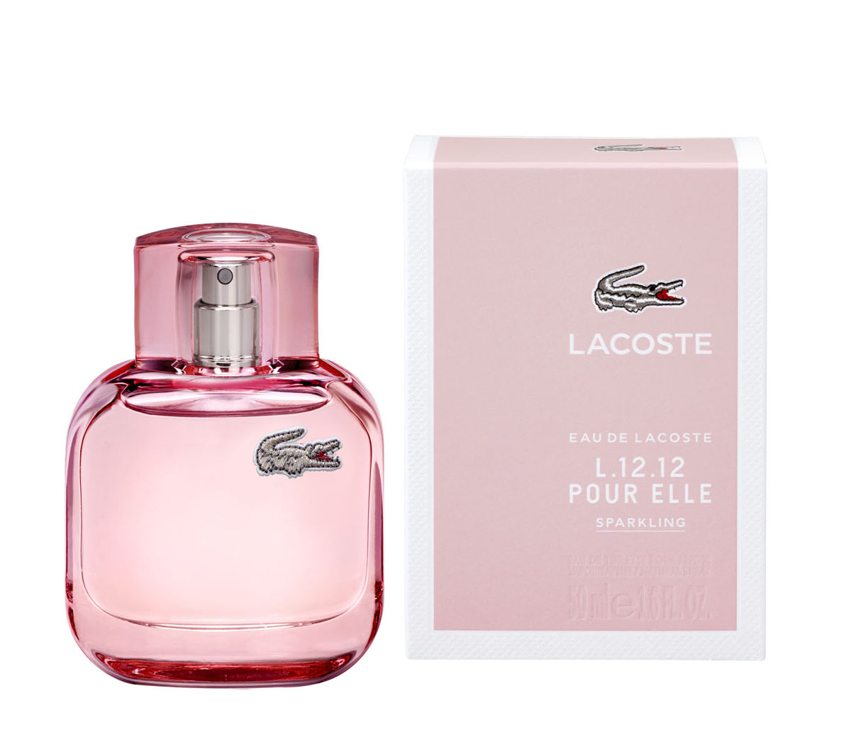 LACOSTE Eau de Lacoste L.12.12 Pour Elle Sparkling Туалетная вода 50 мл8005610295497 LACOSTE Eau de Lacoste L.12.12 Pour Elle Sparkling Туалетная вода 50 мл8005610295497Сладкий и игривый, аромат в стиле la fran?aise. Нота пирожного макаруни в сердце аромата – это дань французским корням бренда LACOSTE. Верхние ноты фруктов и специй дарят аромату динамику, а сочетание с базовой нотой пачули придает этому соблазнительному творению изысканную утонченность.Верхняя нота: французский макарун.Средняя нота: жасмин-самбак и белые цветы.Шлейф: пачули.Ноты фруктов делают парфюм искрящимся, а база из пряно-древесных акцентов привносит завершенность и изысканность.Дневной и вечерний аромат.
