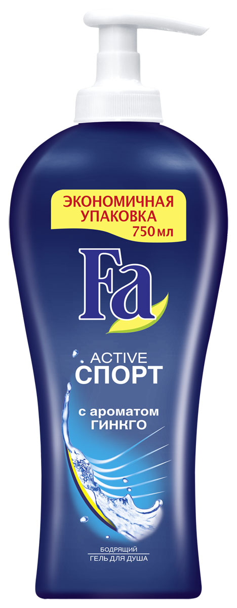 Fa Men Гель для душа ACTIVE Спорт, 750 мл12052925 Fa Men Гель для душа ACTIVE Спорт, 750 мл12052925Этот бодрящий гель для душа оживит Ваши чувства и наполнит энергией. Специально созданная для ухода за кожей формула тонизирует тело, поднимает настроение и помогает восстановить силы каждый раз, когда Вы принимаете душ с Fa. Насыщенный энергичный аромат наполняет новыми силами и возвращает к жизни. pH-нейтральный. Хорошая переносимость подтверждена дерматологами. Подходит для ежедневного мытья тела и волос.