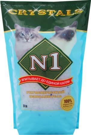 Наполнитель для кошачьего туалета №1 Crystals, силикагелевый, 5 л11608 Наполнитель для кошачьего туалета №1 Crystals, силикагелевый, 5 л11608Силикагелевый наполнитель для кошачьего туалета №1 Crystals обладает высокой впитываемостью и антибактериальным эффектом.Главный секрет такого наполнителя - это особые кристаллические гранулы, которые наряду с водой поглощают пары многих органических веществ. Гранулы не застревают на лапах и не прилипают к шерсти. Эффективно поглощает неприятные запахи, но и надежно запирает их (запах на замке).Нестандартная форма гранул препятствует рассыпанию. Наполнитель обеспечит чистоту и комфорт на продолжительное время. Экологически чистый и безопасный для животных и людей. Очень экономичен в использовании. Объем: 5 л.Уважаемые клиенты!Обращаем ваше внимание на возможные изменения в дизайне упаковки. Качественные характеристики товара остаются неизменными. Поставка осуществляется в зависимости от наличия на складе.