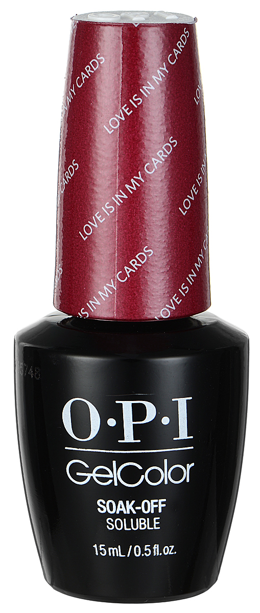 OPI Гель-лак GelColor, тон Love is in My Cards, 15 млHPG32 OPI Гель-лак GelColor, тон Love is in My Cards, 15 млHPG32Гель-лак OPI GelColor - это 100% гель в лаковом флаконе! В отличие от гелей-лаков, из-за отсутствия лаковой составляющей GelColor не подвержен сколам и трещинам. Светоотверждение в LED-лампе происходит за 30 секунд, а за 2 минуты в стандартной UV-лампе. Не требует шлифовки ногтей перед нанесением и опиливания при снятии. Снимается с помощью отмачивания за 15 минут. Не содержит ацетона, который может проникать в верхний слой ногтя и портить его. Не тускнеет и не выгорает под солнцем, сохраняя блеск до процедуры снятия.Товар сертифицирован.