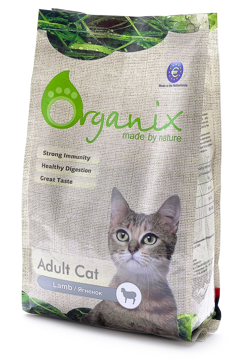 Organix Гипоаллергенный корм для кошек с ягненком (Adult Cat Lamb), 7,5 кг