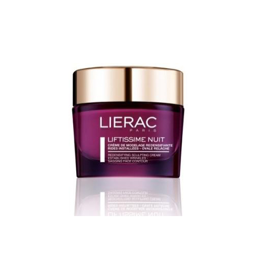 Lierac Крем-лифтинг Liftissime Ночной 50млL683 Lierac Крем-лифтинг Liftissime Ночной 50млL683Лифтиссиме -Lifting 3D -Лифтинг в новом измерении!Доказанная эффективность:Наполняет кожу объемомВосстанавливает четкий овал лицаРазглаживает глубокие морщиныРешение от 3 признаков морфологического старения:- Овал лица теряет четкость очертаний- Скулы опускаются- Морщины проявляются и становятся все более заметными (особенно в области носо-губной складки)Причина прогрессирования морфологического старения определена -Потеря плотности межклеточных соединений.Уникальное сочетание 3 мощнейших активных компонентов для восстановления плотности межклеточных соединений:1. Активные фракции цветов крокуса (Крокускризантус - символ возвращенной молодости).Известен своими свойствами регулирования клеточных связей.2. Сфингоцерамид-BT - биомиметический сфингоцерамид, стереохимия которого идентичнацерамидам, регулирующим процессы клеточного деления.3. Растительный пептид - пептид, полученный из зерен гороха, известен своими защитными и восстанавливающими свойствами.