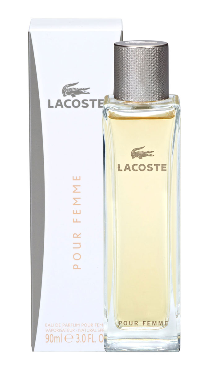 Lacoste Парфюмерная вода Lacoste Pour Femme, 90 мл0737052949215 Lacoste Парфюмерная вода Lacoste Pour Femme, 90 мл0737052949215Современные женщины чувствуют себя достаточно независимо, чтобы выбрать себе образ жизни, и сказать я такая, какая есть. Эта новая свобода и позитивное отношение к жизни позволяют женщинам делиться своими эмоциями и выражать свой восторг от ежедневных, жизненных приключений. Жизненную силу и естественную женственность их характера они заставляют сиять всеми красками.Верхняя нота: Ямайский перец Пурпурная фрезия.Средняя нота: Белый гелиотроп, Иранский жасмин/ Болгарская роза, Гибискус.Шлейф: Гималайский кедр, Нота бархатной кожи, Сандал/ Ладан.Цветочно-пряный аромат, который дарит положительные эмоции и поднимает настроение. Современный и выразительный, он пробуждает в женщине искренность и нежность.Дневной и вечерний аромат.