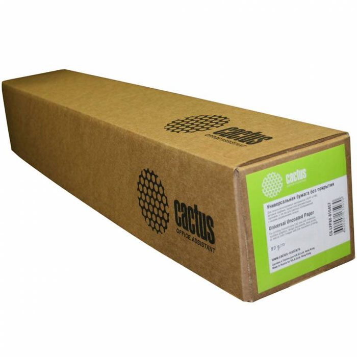 Cactus CS-LFP90-914457 универсальная бумага для плоттеровCS-LFP90-914457 Cactus CS-LFP90-914457 универсальная бумага для плоттеровCS-LFP90-914457Универсальная бумага без покрытия Cactus CS-LFP90-1067457 используется для черно-белой печати, подходит также для цветных изображений с низкой заливкой и разрешением печати. Идеально подходит для печати всевозможной графики и технических чертежей.Длина: 45 мШирина: 91,4 смВтулка: 50.8 мм (2)
