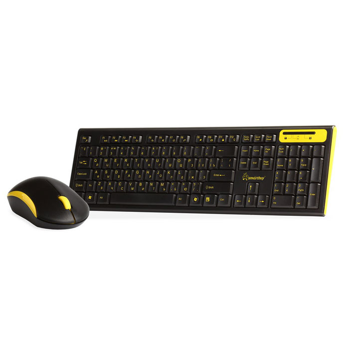 SmartBuy SBC-23350AG, Black Yellow клавиатура + мышь