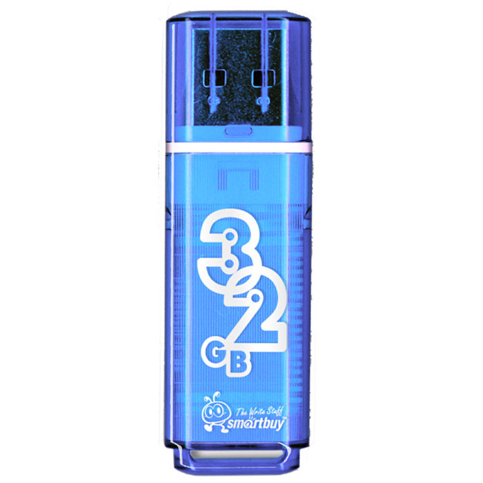 SmartBuy Glossy Series 32GB, Blue USB-накопитель