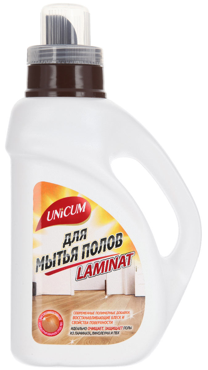 Средство для мытья полов из ламината Unicum, 1 л300490 Средство для мытья полов из ламината Unicum, 1 л300490СредствоUnicum предназначено для чистки и восстановления естественного блеска полов и других поверхностей из ламината, линолеума, ПВХ и других типов водостойких покрытий. Средство полностью биоразлагаемо, не содержит фосфатов, рекомендуется как для внутренних, так и для наружных работ.Состав: очищенная вода, 5-15% ПАВ, менее 5% модификатор поверхности, менее 5% антимикробное средство, менее 5% ароматизатор, менее 5% краситель, менее 5% консервант.Товар сертифицирован.Уважаемые клиенты!Обращаем ваше внимание на возможные изменения в дизайне упаковки. Качественные характеристики товара остаются неизменными. Поставка осуществляется в зависимости от наличия на складе.
