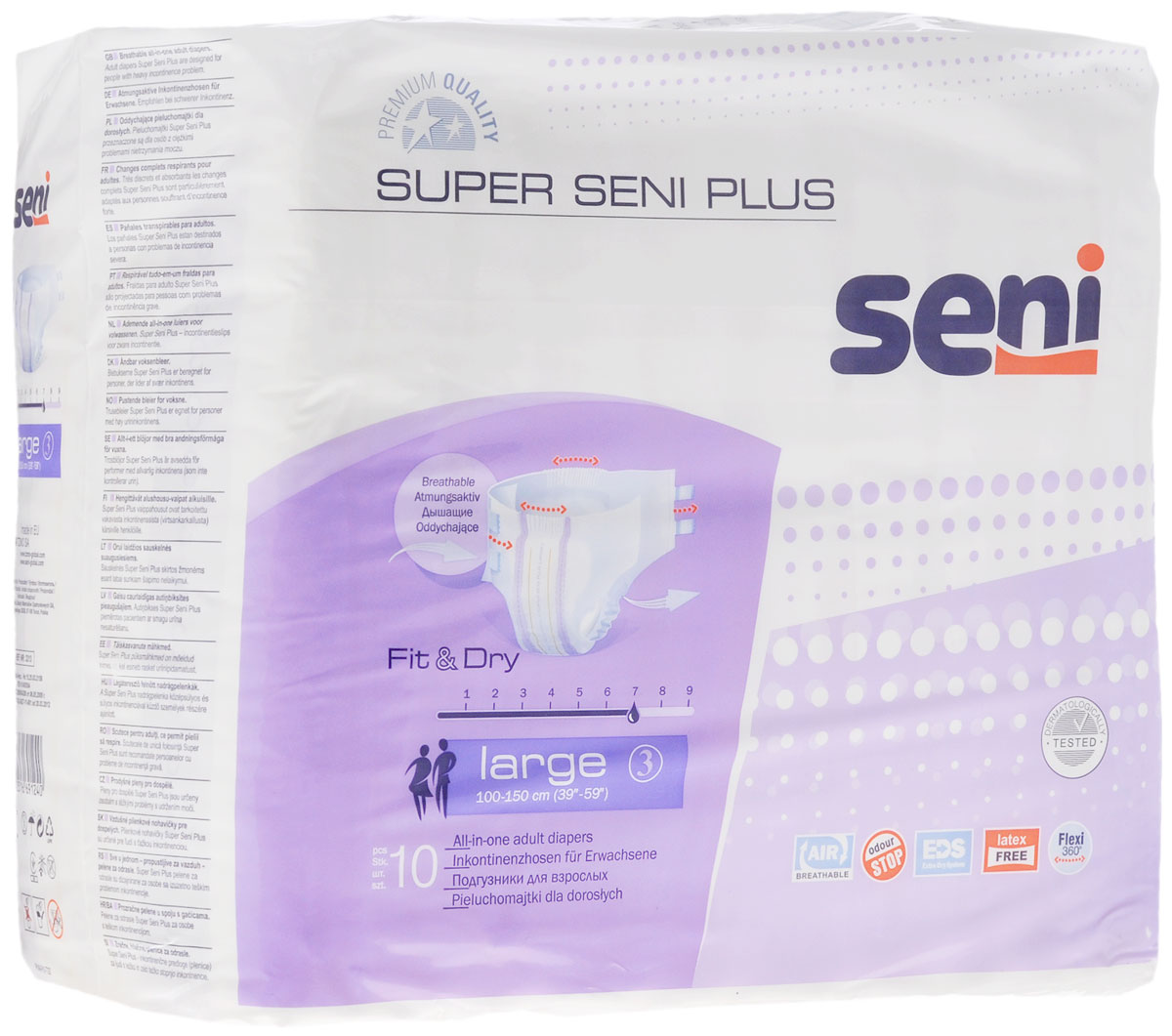 Seni Подгузники для взрослых Super Seni Plus Large 10 шт