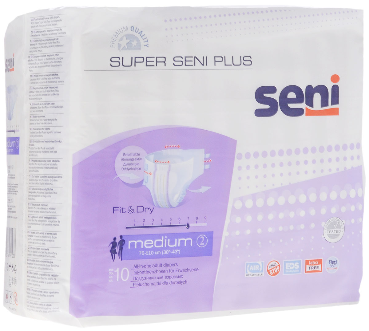 Seni Подгузники для взрослых Super Seni Plus Medium 10 шт