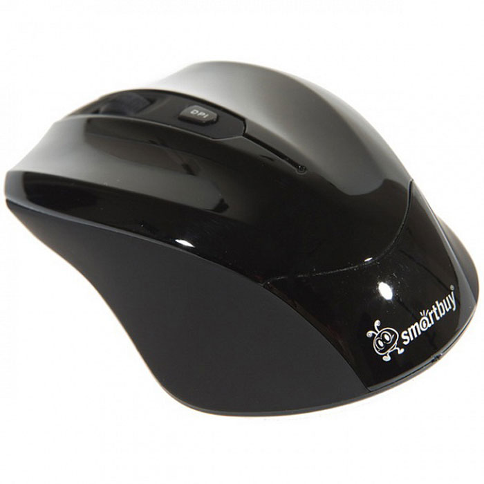 SmartBuy SBM-356AG, Black мышьSBM-356AG-K SmartBuy SBM-356AG, Black мышьSBM-356AG-KБеспроводная оптическая мышь SmartBuy SBM-356AG подходит для работы с ноутбуком и ПК. Эргономичная форма позволяет комфортно работать с мышью на протяжении длительного времени. Она имеет оптический сенсор со сменным разрешением 2000 dpi, 1500 dpi и 1000 dpi, который способствует точному позиционированию курсора практически на любых поверхностях. Мышь не требует установки драйверов и работает от мини-ресивера, который благодаря своим компактным размерам можно оставлять подключенным к порту USB ПК.