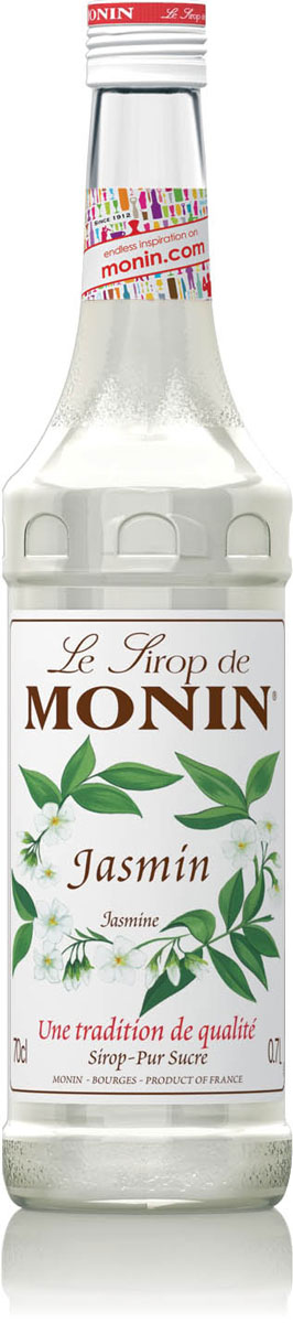Monin Жасмин сироп, 0,7 лSMONN0-000080 Monin Жасмин сироп, 0,7 лSMONN0-000080Жасмин символизирует женскую сладость и красоту. Это, в основном, хорошо известно ведущим производителям духов, но его мощный аромат допускает неограниченное количество приложений. Используемый в ароматерапии, жасмин создает ощущение уверенности и оптимизма. Потребляемый как известный жасминовый чай, он оживляет и восстанавливает баланс энергии. Сиропом Monin Жасмин можно наслаждаться в любое время.ВКУСЗапах свежего среза цветов жасмина, нежный, сладкий цветочный вкус.ПРИМЕНЕНИЕЧай, коктейли, холодное молоко.Сиропы Monin выпускает одноименная французская марка, которая известна как лидирующий производитель алкогольных и безалкогольных сиропов в мире. В 1912 году во французском городке Бурже девятнадцатилетний предприниматель Джордж Монин основал собственную компанию, которая специализировалась на производстве вин, ликеров и сиропов. Место для завода было выбрано не случайно: город Бурже находился в непосредственной близости от крупных сельскохозяйственных районов - главных поставщиков свежих ягод и фруктов. Производство сиропов стало ключевым направлением деятельности компании Monin только в 1945 году, когда пост главы предприятия занял потомок основателя - Пол Монин. Именно под его руководством ассортимент марки пополнился разнообразными сиропами из натуральных ингредиентов, которые молниеносно заслужили блестящую репутацию в кругу поклонников кофейных напитков и коктейлей. По сей день высокое качество остается базовым принципом деятельности французской марки. Сиропы Монин создаются исключительно из натуральных ингредиентов по уникальным технологиям, позволяющим сохранять в готовом продукте все полезные свойства природного сырья.Эксперты всего мира сходятся во мнении, что сиропы Monin - это законодатели мод в миксологии. Ассортимент французской марки на сегодняшний день является самым широким и насчитывает полторы сотни уникальных вкусовых решений. В каталоге компании можно найти как классические вкусы для кофейных напитков (шоколадный, ванильный, ореховый и другие сиропы), так и весьма экзотические варианты (сиропы со вкусом кокоса, зеленой мяты, тирамису, блю курасао, аниса, грейпфрута, пина колады и т. д.).