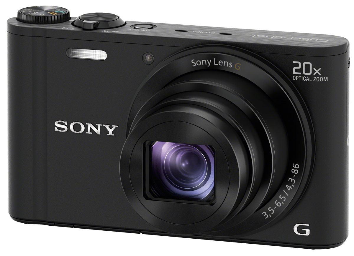 Sony Cyber-shot DSC-WX350, Black цифровая фотокамераDSCWX350B.RU3 Sony Cyber-shot DSC-WX350, Black цифровая фотокамераDSCWX350B.RU3Цифровая компактная фотокамера Sony Cyber-shot DSC-WX350.20x оптический зум:Несмотря на небольшой размер, эта камера оснащена передовыми функциями и компонентами для создания великолепных фотографий. Обладая 20-кратным зумом и матрицей Exmor R CMOS, WX350 отличается высокими фотографическими характеристиками и портативностью карманного устройства.Съемка с высокой детализацией:Более широкие светочувствительные элементы матрицы Exmor R CMOS с разрешением 18,2 Мпикс и задней подсветкой получают больше света, обеспечивая высокую четкость каждого кадра. Получайте фотографии высокого качества благодаря процессору BIONZ X, который в 3 раза мощнее предыдущего процессора BIONZ. Он обеспечивает более точную цветопередачу, лучшее шумоподавление и более скоростную серийную съемку. Технология By Pixel Super Resolution анализирует каждый пиксел и повышает разрешение изображения, восстанавливая детализацию приближенного объекта.Приближение без дрожания:20-кратный оптический зум позволяет приближать объекты без ущерба цвету, детализации или тону. Движение объектива стабилизируется гироскопами, которые компенсируют дрожания при съемке с рук и обеспечивают четкие фотографии во всем диапазоне фокусных расстояний.Делитесь настроением при помощи Wi-Fi:Благодаря встроенному Wi-Fi и NFC вы можете мгновенно делиться своими лучшими фотографиями. А благодаря специальному приложению для смартфонов пульт ДУ будет всегда в ваших руках. Технология NFC позволяет подключаться к сети Wi-Fi и обмениваться фотографиями и видео с родными и друзьями. Изменяйте настройки, приближайте и, самое главное, снимайте с помощью приложения для смартфонов Remote App.Не нужно думать и гадать:Размышляете, какие лучше подобрать настройки? Об этом позаботится ваша фотокамера. От макросъемки до портретов в приглушенном свете, фотокамера сама выполняет оптимальные настройки для вашего удобства. Она даже определяет и компенсирует движение объекта в кадре, повышая его резкость в любом сюжете.Панорамный снимок одним движением:Снимайте панорамные пейзажи и городские сюжеты одним движением. Просто нажмите кнопку и проведите камеру из стороны в сторону (или сверху вниз). Камера автоматически склеит серийные кадры, чтобы создать единый панорамный снимок.Снимайте дольше:Не каждый день видишь первые шаги ребенка и наблюдаешь другие яркие события. Благодаря возможности съемки до 500 фотографий без подзарядки, вы можете быть уверены, что не упустите важный кадр.Формат кадра: 4:3, 3:2, 1:1, 16:9 Размер матрицы: 1/2.3Максимальное разрешение фото: 4896 x 3672
