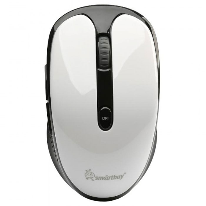 SmartBuy SBM-502, White мышьSBM-502AG-W SmartBuy SBM-502, White мышьSBM-502AG-WУдобная и стильная беспроводная мышь SmartBuy SBM-502 создана специально для удобного применения и обладает высокочувствительным оптическим сенсором, благодаря чему отлично работает практически на любых поверхностях. Клавиши устройства работают, не издавая звуков благодаря чему вы не помешаете окружающим. Разрешение оптического сенсорапереключается в диапазоне 800 / 1000 / 1600 dpi, что способствует точному позиционированию курсора. Оптическая светодиодная мышка отличается удобной эргономикой, а ее форма подходит как левшам, так и правшам.