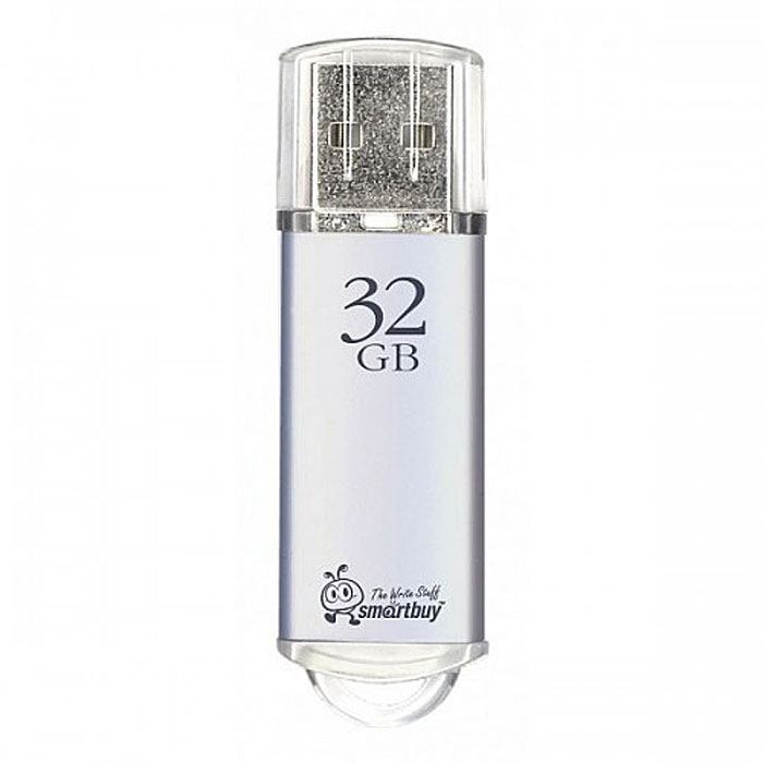 SmartBuy V-Cut 32GB, Silver USB-накопительSB32GBVC-S SmartBuy V-Cut 32GB, Silver USB-накопительSB32GBVC-SФлеш-накопитель SmartBuy V-Cut имеет классическую и удобную форму. При малых размерах у устройства большой объем памяти - 32 Гб. У флешки есть отверстие для шнурка, что позволит носить ее всегда с собой. Совместим с Windows 8/7/XP/2000/Vista, Mac OS 8.6 и Linux 2.4.0 (или выше).Пропускная способность интерфейса: 480 Мбит/сек
