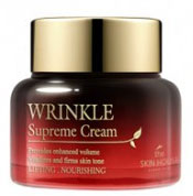 THE SKIN HOUSE Питательный крем разглаживающий морщины с женьшенем WRINKLE SUPREME, 50 мл822852 THE SKIN HOUSE Питательный крем разглаживающий морщины с женьшенем WRINKLE SUPREME, 50 мл822852Питательный крем разглаживающий морщины с женьшенем 50млЭкстракты 9 разновидностей редких грибов (антиоксидантное воздействие) и Женьшеня обеспечат кожу необходимым питанием. Вы почувствуете, что кожа стала более эластичной после первого же применения крема. В грибных экстрактах содержатся антиоксиданты для разглаживания морщин и предупреждения появления новых. В креме также содержится экстракт корня женьшеня, обеспечивающий коже длительное питание и придающий ей ухоженный и здоровый вид. Этот крем – «маст-хэв» для тех, кому нужно восстановить усталую, тусклую кожу.