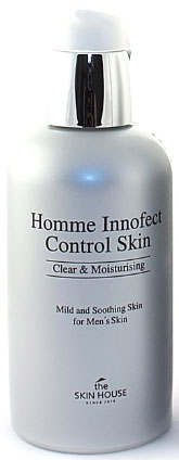 THE SKIN HOUSE Мужской матирующий тонер для сухой кожи HOMME INNOFECT, 130 мл821268 THE SKIN HOUSE Мужской матирующий тонер для сухой кожи HOMME INNOFECT, 130 мл821268Мужской матирующий тонер для сухой кожи, 130млТоник положит конец проблемам жирной кожи! Средство регулирует выработку кожного себума, заботится о расширенных порах и увлажняет кожу, контролируя гидро-липидный баланс. Тонер смягчает, успокаивает и освежает кожу, а так же отлично подготавливает кожу к бритью. Средства мужской серии The Skin House Homme Innofect созданы с учетом всех нюансов и потребностей кожи представителей сильного пола! Средства серии успокаивают, регулируют выделение кожного сала, излишки которого провоцируют возникновение несовершенств. Продукты линии делаю кожу эластичной и смягчают ее, а так же поддерживают уровень влаги в коже на оптимальном уровне.