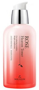THE SKIN HOUSE Тоник для лица с экстрактом розы ROSE HEAVEN, 130 мл822746 THE SKIN HOUSE Тоник для лица с экстрактом розы ROSE HEAVEN, 130 мл822746Тоник для лица с экстрактом розы, 130млОчищающая эссенция-тонер активно ухаживает и питает кожу. Экстракт розы, масло из шипов розы и 14 натуральных органических экстрактов придают обезвоженной кожи глубокое увлажнение, сияние, смягчение и витаминизирование. Тоник быстро впитывается без ощущения липкости, оказывая мгновенный эффект. А нежный запах розы придаст деликатный классический аромат. Тонер отлично укрепляет и придает коже силу и энергию!