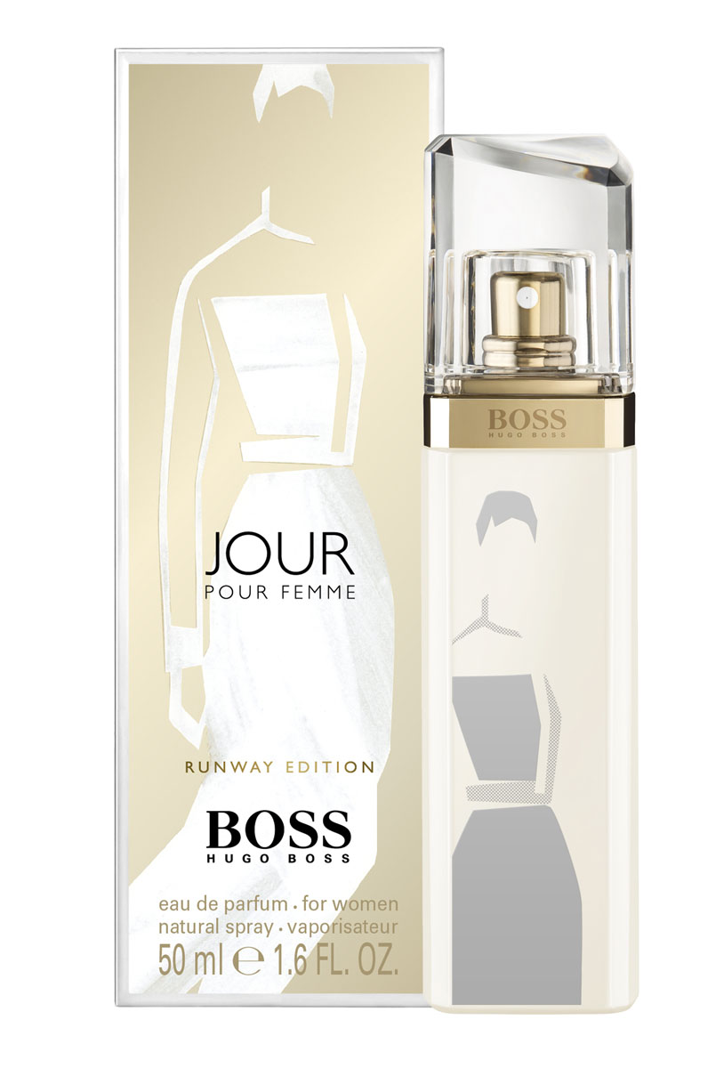 Hugo Boss Runway Jour парфюмерная вода 50 мл (лимитированный выпуск)0730870119990 Hugo Boss Runway Jour парфюмерная вода 50 мл (лимитированный выпуск)0730870119990Белое дневное платье: изысканное и привлекательное, идеально для любых возможностей, которые могут открыться в течение дня, как и аромат boss jour - беззаботный и цветочный. Цветочный, цитрусовыйверхние ноты: агатосма, цветок грейпфрута, лаймовый аккорд.