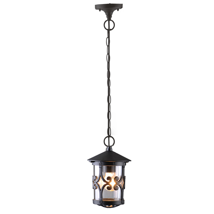 Светильник уличный Arte Lamp Persia. A1455SO-1BKA1455SO-1BK Светильник уличный Arte Lamp Persia. A1455SO-1BKA1455SO-1BKУличный светильник Arte Lamp Persia поможет создать в вашем доме или придомовом участке атмосферу уюта и комфорта. Благодаря высококачественным материалам он практичен в использовании и отлично работает на протяжении долгого периода времени. Подвесной светильник в классическом стиле предназначен для освещения пространства на улице. Длина цепи: 67 см. Лампы: Е27, 1х100 Ватт.