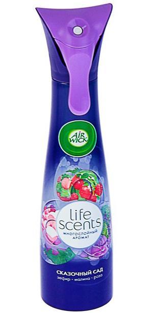 AirWick Life Scents освежитель воздуха Сказочный сад 210 мл3015153 AirWick Life Scents освежитель воздуха Сказочный сад 210 мл3015153AirWick LIFE SCENTS Сказочный сад позволит вам быстро и эффективно устранить в помещении неприятные запахи, наполнив его неповторимым ароматом цветущего сада. Средство не содержит вредного химического газа. AIRWICK выпускается в баллоне с распылителем, который равномерно распределяет аромат по комнате. Средство прекрасно подходит как для дома, так и для общественных помещений и наполнит свежестью вашу гостиную, спальню, туалет или ванну. Технология многослойного аромата, ощущение которого меняется в пространстве и во времени! Только LIFE SCENTS дарит постоянно меняющееся ощущение многослойного аромата, так же, как в жизни. Состав: пропеллент: сжатый воздух; менее 5% неионогенныеПАВ, денатурат, консервант, ароматизатор, эвгенол. Содержитбензизотиазолинон. Может вызвать аллергическую реакцию.