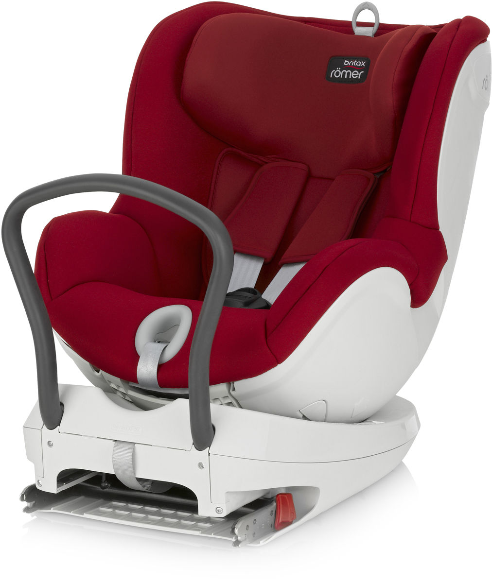 Romer Автокресло Dualfix Flame Red до 18 кг2000022820 Romer Автокресло Dualfix Flame Red до 18 кг2000022820Автокресло Romer Dualfix группы 0-1 предназначено для детей весом до 18 кг (от рождения до 4 лет). Автокресло сочетает в себе самые передовые технологии безопасности и привлекательный дизайн. Кресло поворачивается на 360°, что дает максимальный комфорт при посадке ребенка и выбор ориентации по ходу движения / против хода без переустановки кресла.Главная особенность автокресла Dualfix - поворот на 360°. Это позволяет повернуть автокресло вокруг свой оси именно туда, куда вам необходимо. Повернуть кресло в сторону двери, для комфортной посадки малыша, и без переустановки, перевернуть его против хода движения до возраста примерно в 1 год. А когда ребенок подрастет, вы можете менять направление установки даже во время поездки. Достаточно один раз установить автокресло в автомобиль, а потом вращать его вокруг своей оси в нужную сторону. Первоначально кресло используется в положение лицом против направления движения при весе ребенка до 9 кг, затем вы можете или оставить ребенка лицом против направления движения или повернуть его лицом по направлению движения. Благодаря такой гибкости кресло подходит для новорожденных и для детей старшего возраста. Кресло оснащено всеми устройствами обеспечения безопасности, которые вы привыкли видеть у BRITAX&ROMER, например, креплением ISOFIX и 5-точечным ремнем безопасности. Неважно, сколько лет вашему ребенку и каков его рост - вы можете быть уверены, что он будет в безопасности. Отличительные особенности: Система ремней безопасности с пятиточечным креплением, регулируемая однократным натяжением, равномерно распределяет силу удара, также позволяет отрегулировать ремни по размеру вашего ребенка и защищает ребенка в кресле независимо от направления удара. Выбор положения: лицом против направления движения или по направлению движения (для ребенка весом от 9 до 18 кг). Вращение сиденья на 360° облегчает поворот кресла по направлению движения или против направления движения без необходимости снятия кресла, благодаря ему можно посадить ребенка в кресло сбоку. Система ISOFIX обеспечивает быструю и надежную установку кресел в автомобиле. Наклон в различные положения обеспечивает вашему ребенку удобное положение для сна, которое вы можете отрегулировать, не тревожа ребенка. Вставка для новорожденных обеспечивает дополнительный комфорт и поддержку для малыша. Регулируемый по высоте подголовник и ремни легко настраиваются одной рукой, что позволяют креслу расти вместе с ребенком. Глубокие мягкие боковины обеспечивают вашему ребенку оптимальную защиту при боковом ударе на всем сиденье. Накладки на ремни безопасности ограничивают движение ребенка вперед и поглощают силу удара. Индикаторы установки подтверждают правильность установки кресла. Быстросъемный моющийся чехол избавляет от необходимости снимать ремни, чтобы почистить чехол, что обеспечивает постоянную правильную регулировку ремней. Накладка на ремни безопасности для обеспечения комфорта ребенка. Чехол с мягкой обивкой обеспечивает удобство вашему ребенку в кресле.