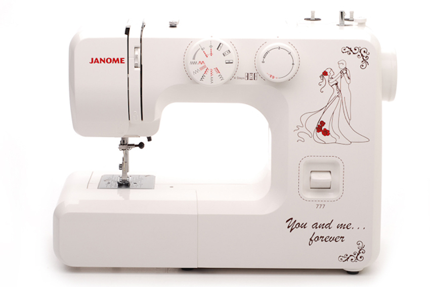 Janome 777 швейная машина4933621704230 Janome 777 швейная машина4933621704230Универсальная швейная машина Janome 777 работает со всеми видами тканей, в том числе джинса и кожа, трикотаж. Модель рассчитана на интенсивный режим эксплуатации. Имеет металлическую раму и металлический челночный механизм.свободный рукав регулировка скорости с помощью реостатной педали накладка на игольную пластину для вышивки и штопки шитье двойной иглой (приобретается отдельно) Выполняет рабочие операции: прямая, зигзаг, эластичные строчки для трикотажных тканей, отделка фестоном, оверлочная строчка, потайная подшивка низа, штопка, вышивка и т.п.