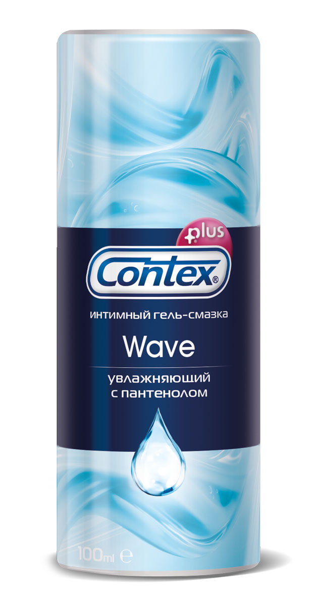 Contex Wave Интимный гель-смазка увлажняющий с пантенолом, 100 мл