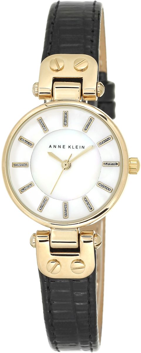 Наручные часы женские Anne Klein, цвет: белый, черный, золотой. 1950MPBK