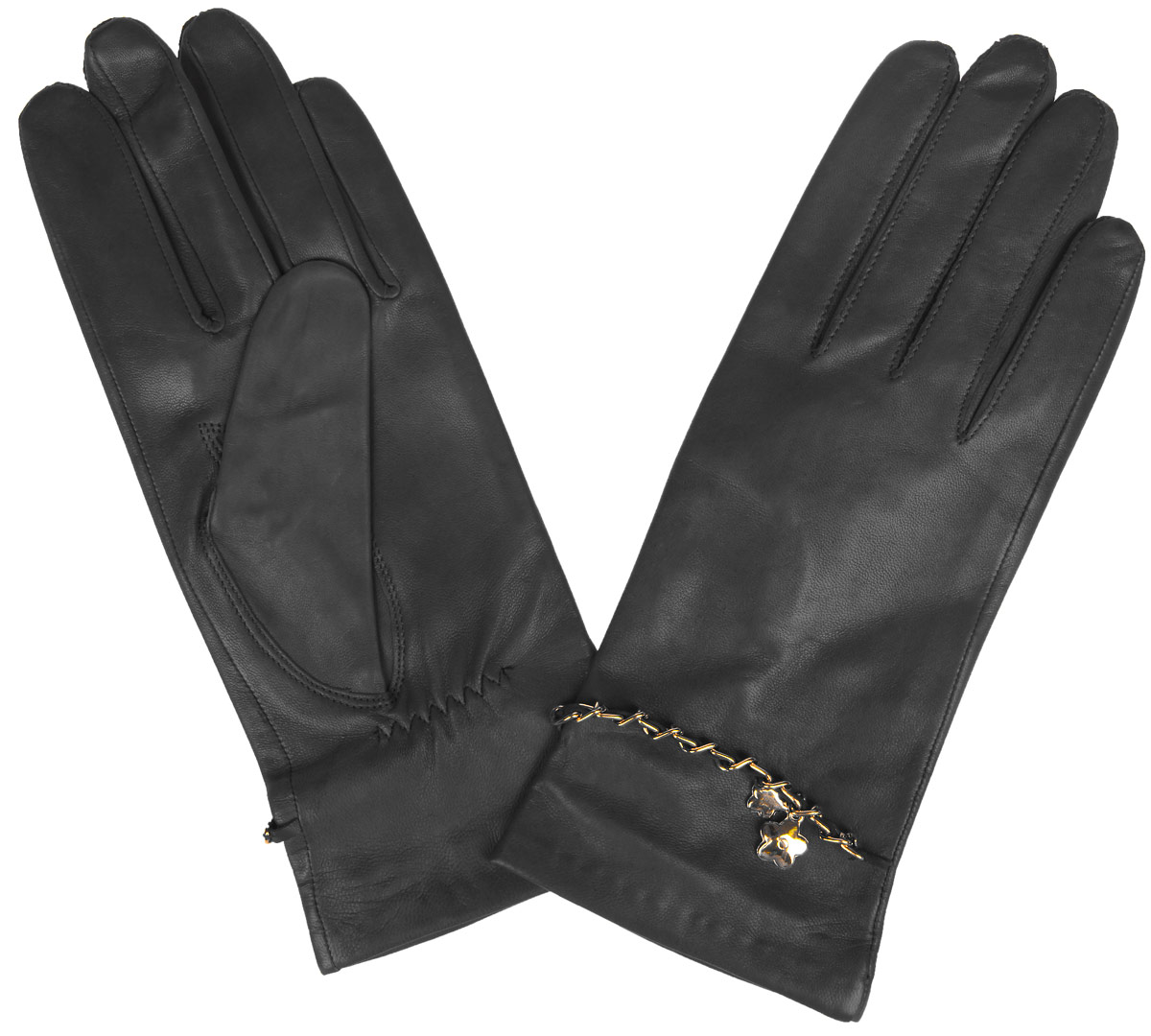 Перчатки женские Eleganzza, цвет: черный. HP294. Размер 7,5