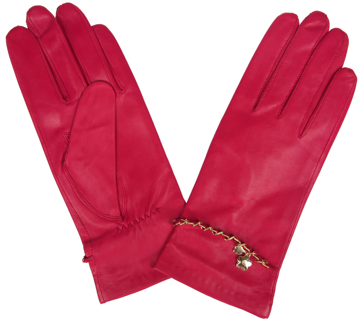 Перчатки женские Eleganzza, цвет: красный. HP294. Размер 7,5