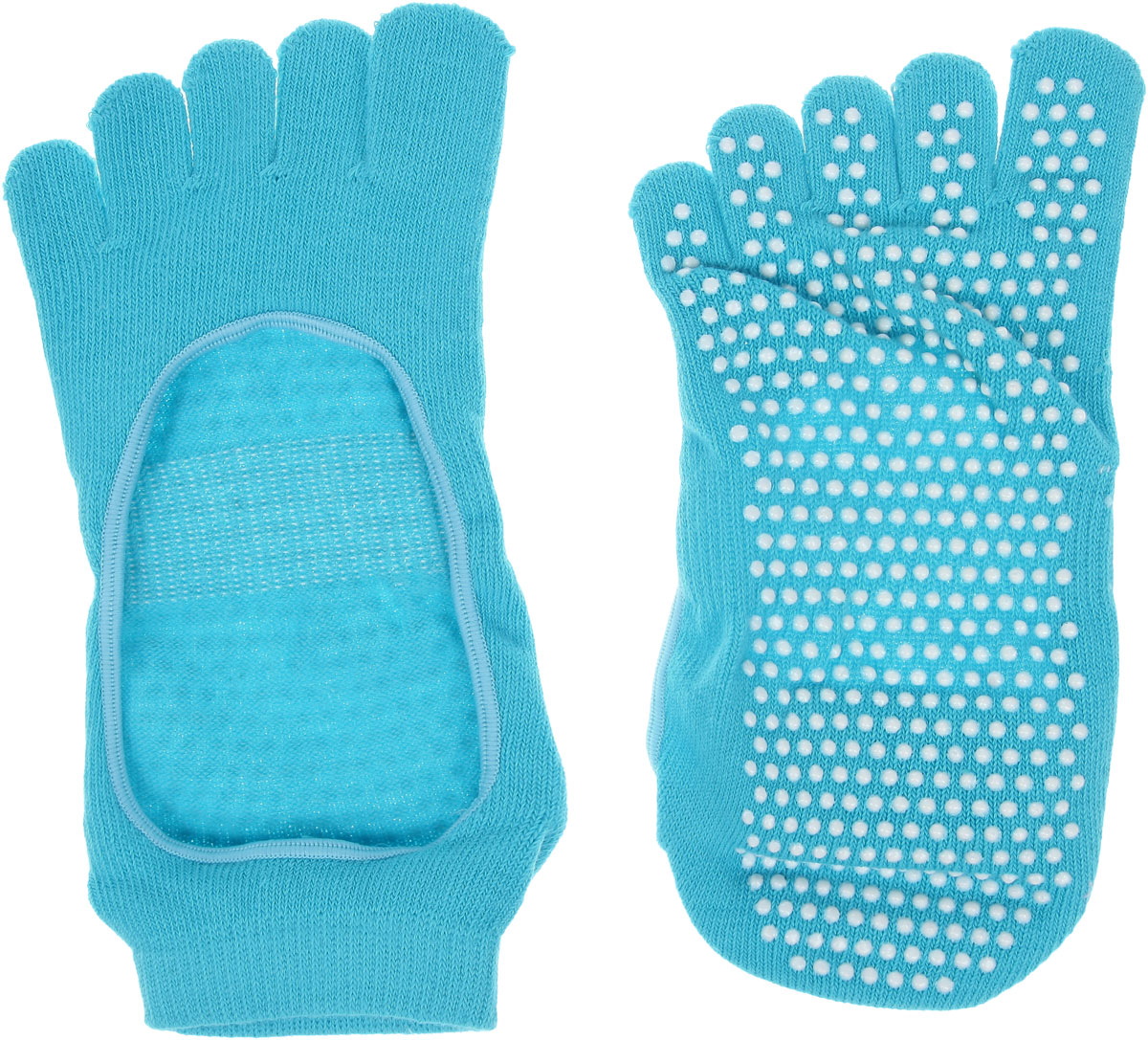 Носки для йоги женские Bradex, противоскользящие, цвет: голубой. SF 0085. Размер 36-42